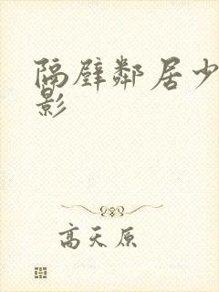 隔壁邻居少妇电影