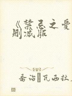 《禁忌之爱》未删减版