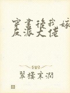 穿书后我嫁给了反派大佬