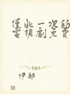 仅此一次的爱情电视剧免费观看全集