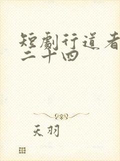 短剧行道者之剑二十四封面
