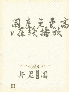 国产免费高清av在线播放