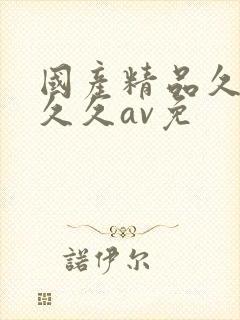 国产精品久久久久久av免