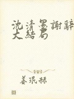 沈清墨谢辞后续大结局封面