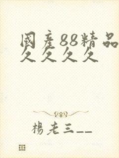 国产88精品久久久久久封面