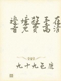 边境杀手在线观看免费高清完整版封面