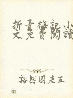 折青梅记小说全文免费阅读封面