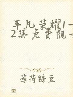 平凡荣耀1—42集免费观看封面