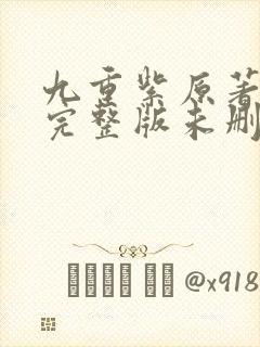 九重紫原著小说完整版未删减