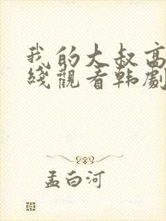 我的大叔高清在线观看韩剧封面