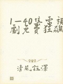 1—40集电视剧免费狂飙