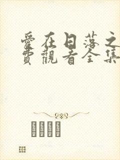 爱在日落之前免费观看全集封面