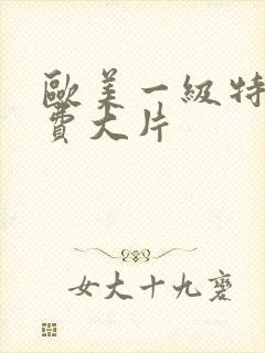 欧美一级特黄免费大片