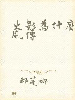 火影为什么叫疾风传