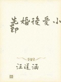 先婚后爱小说章节