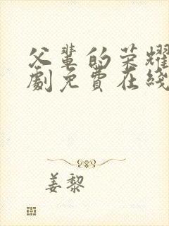 父辈的荣耀电视剧免费在线观看