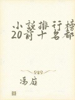小说排行榜2020前十名都市