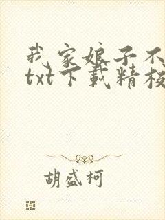 我家娘子不对劲txt下载精校版