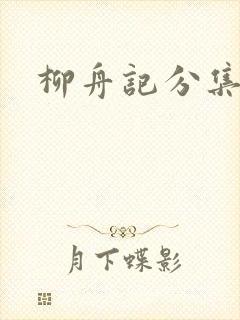 柳舟记分集剧情封面