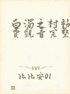 白浊之村动漫免费观看完整版封面