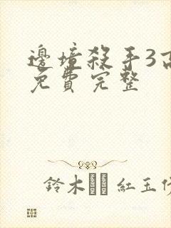 边境杀手3高清免费完整