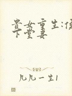 贵女重生:侯府下堂妻