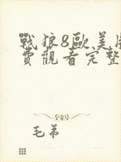 战狼8欧美版免费观看完整版国语