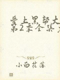 爱上黑帮大佬的第2季全集免费观看