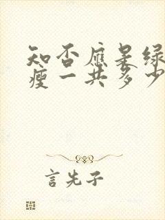 知否应是绿肥红瘦一共多少集封面