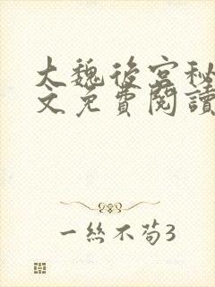 大魏后宫秘史全文免费阅读笔趣阁