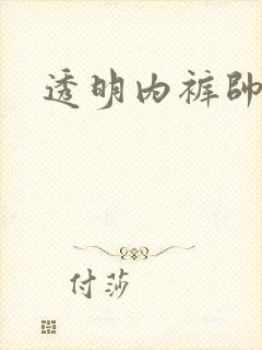 透明内裤帅哥封面