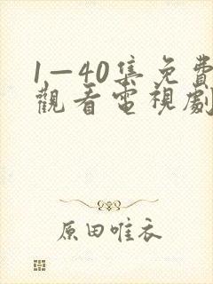 1—40集免费观看电视剧