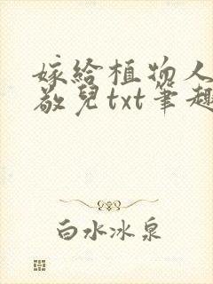 嫁给植物人by敬儿txt笔趣阁免费阅读封面