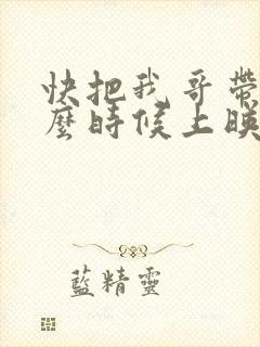 快把我哥带走什么时候上映