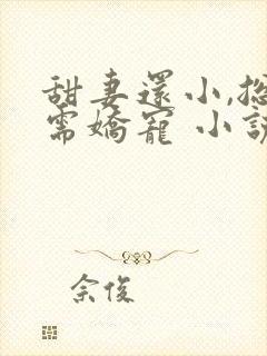 甜妻还小,总裁需娇宠 小说