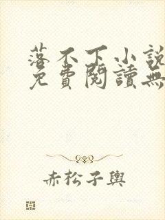 落不下小说全文免费阅读无弹窗