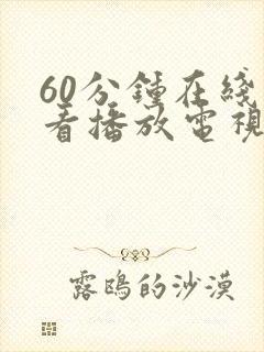 60分钟在线观看播放电视剧大全免费