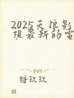 2025天狼影视最新的电视剧