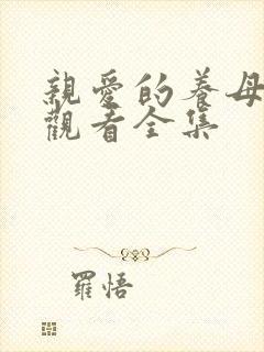 亲爱的养母免费观看全集