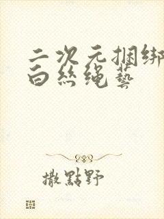 二次元捆绑sm白丝绳艺封面