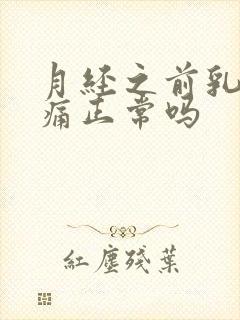 月经之前乳房胀痛正常吗