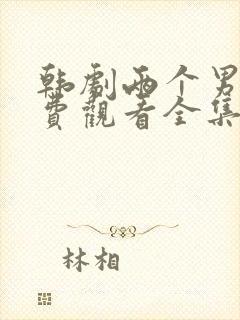 韩剧两个男孩免费观看全集观看