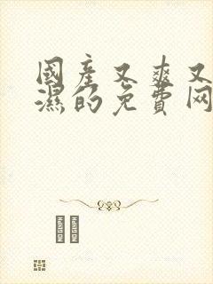 国产又爽又黄又湿的免费网站