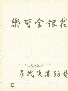 乐可金银花小说封面