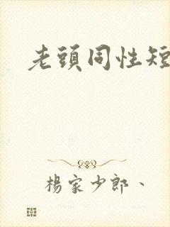 老头同性短小说