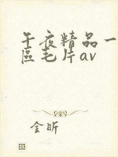 午夜精品一区二区毛片av封面
