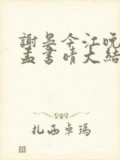 谢晏今江晚音江孟书晴大结局