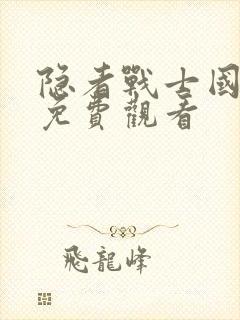 隐者战士国语版免费观看封面