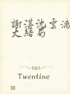 谢湛沈云漓姜闻大结局