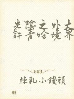 光阴之外大结局许青啥境界